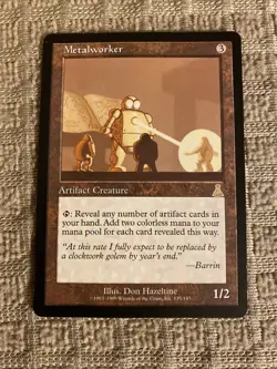Metalworker Urza's Destiny Artifact Rare MAGIC MTG CARD Played - Image 1