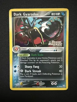 Pokemon Dark Gyarados 36/109 Reverse Holo STAMPED Team Rocket Returns TCG - Image 1