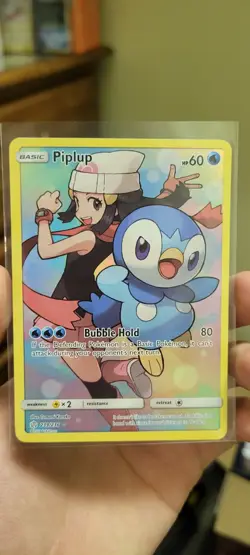 2019 Pokemon Piplup 239/236 Secret Art Rare Cosmic Eclipse NM+ - Image 3