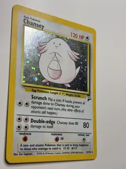 Pokemon TCG Chansey Base Set 2 3/130 Holo MP - Image 2