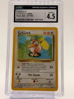 1999 Pokemon Game FARFETCH'D #27 CGC 4.5 - Image 1