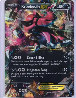 Krookodile EX Pokemon TCG XY JUMBO PROMO XY25 Holofoil NRMT - Image 1