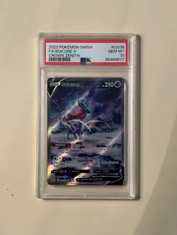 Suicune V GG38/GG70 Sword Shield Crown Zenith 2023 Pokemon PSA 10 - Image 1