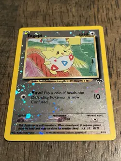 Pokemon Southern Islands Holo Card Lot Mew Togepi Vintage 2001 stickyslot - Image 3