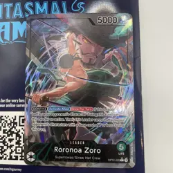 Bandai One Piece CCG Roronoa Zoro OP12-020 Leader Card English 5000 Power - Image 1