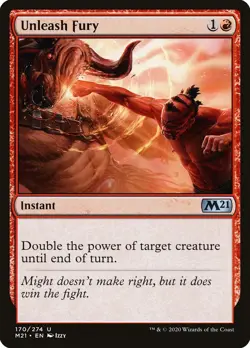 1x Unleash Fury - NM - Core Set 2019-2021 - SPARROW MAGIC - Image 1