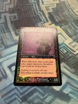 MTG Foil Ravenous Rats HP Invasion (Slightly Indented) - Image 2