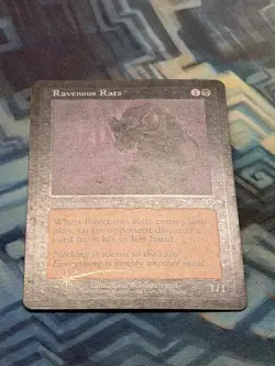 MTG Foil Ravenous Rats HP Invasion (Slightly Indented) - Image 5
