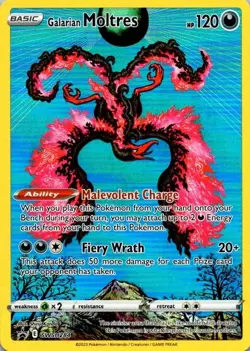 Pokemon TCG Galarian Moltres SWSH284 Black Star Promos - NM (SKU 1-3) - Image 1