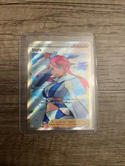 Pokemon TCG Skyla 72/72 Shining Fates Full Art Ultra Rare Trainer - Image 1