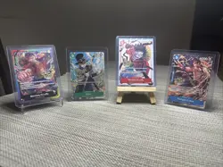 Monkey D. Luffy Ace Sabo RARE 3RD ANNIVERSARY COMPLETE SET ALT ART ONE PIECE NM - Image 1