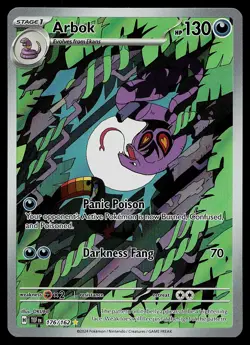 Pokemon Card - Arbok Temporal Forces 176/162 Holo Illustration Rare - Image 1