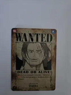 One Piece Card Game - Wanted Shanks OP09-004 - SP Alt Art - English - Image 1