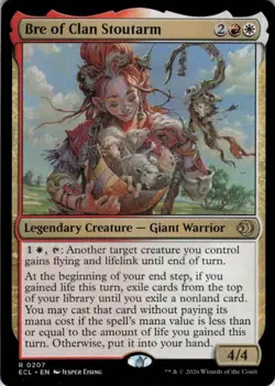 MTG Bre of Clan Stoutarm (Extended Art) (369) | NM | Lorwyn Eclipsed {ECL} - Image 1