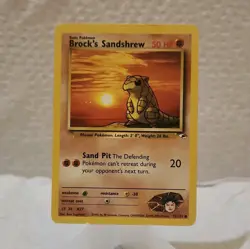 Pokemon Brock's Sandshrew Gym Heroes 072/132 Common 50 HP Regular English - Image 1