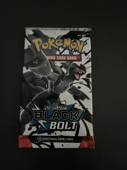 Heavy! 22.86g Pokemon TCG SV 10.5 Black Bolt Booster Pack Sealed! - Image 2
