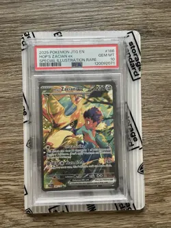 Pokemon Journey Together Hop’s Zacian 186/159 Special Illustration Rare PSA 10 - Image 3