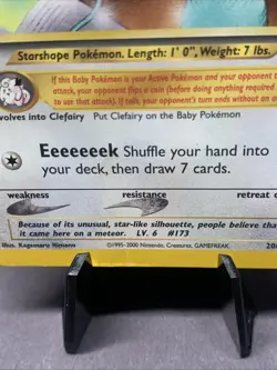 Pokemon TCG Cleffa #20/111 Unlimited Rare Neo Genesis Non Holo MP WOTC VTG 2000 - Image 4