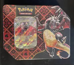 Pokemon TCG Paldean Fates Charizard Tin - Sealed - Image 1