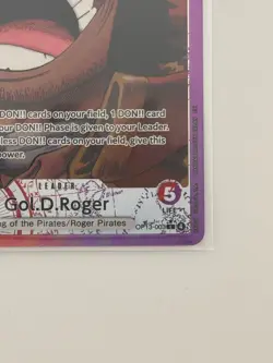 One Piece OPTCG English Gol. D. Roger OP13-003 L* Alt Art Leader - NM Pack Fresh - Image 5