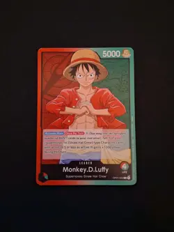 Pre-Errata Monkey.D.Luffy OP1-003 One Piece Demo Deck 2022 Card Leader - Image 1