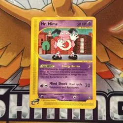 Pokemon Card - Aquapolis 95a/147 - MR. MIME (common) - NM - Image 1