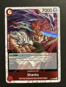 Shanks PRB-02 P-083 Promo Pirate Foil The Best Vol 2 One Piece Near Mint Card NM - Image 1