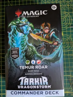 MTG: Temur Roar - Tarkir Dragonstorm - Sealed Commander Deck Magic The Gathering - Image 1
