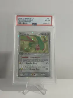 2006 POKEMON EX LEGEND MAKER #87 FLYGON EX-HOLO PSA 4 POP 11 - Image 1