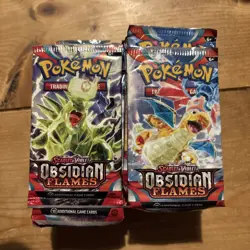 Pokemon Obsidian Flames Job Lot Opened Open Packs Bundle - 18 Packs Minimum - Image 1
