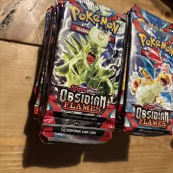Pokemon Obsidian Flames Job Lot Opened Open Packs Bundle - 18 Packs Minimum - Image 2