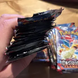 Pokemon Obsidian Flames Job Lot Opened Open Packs Bundle - 18 Packs Minimum - Image 3
