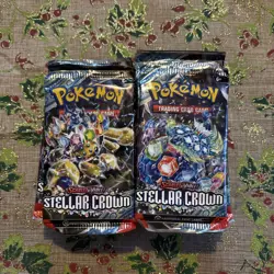 Pokemon Stellar Crown Job Lot Opened Open Packs Bundle - 18 Packs - Image 1