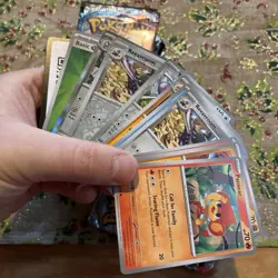 Pokemon Stellar Crown Job Lot Opened Open Packs Bundle - 18 Packs - Image 3