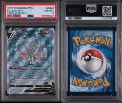 2023 POKEMON SWORD & SHIELD CROWN ZENITH #GG48 FULL ART/ZACIAN V PSA 10 - Image 3