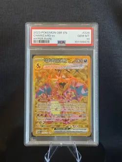 2023 POKEMON OBF EN-OBSIDIAN FLAMES HYPER RARE #228 CHARIZARD EX PSA 10 - Image 1