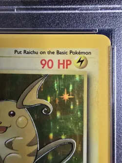 1999 Pokemon Fossil Raichu Holo #14 Unlimited PSA 6 - Image 3