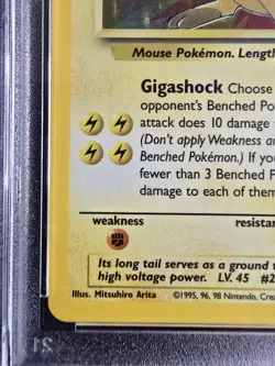 1999 Pokemon Fossil Raichu Holo #14 Unlimited PSA 6 - Image 5