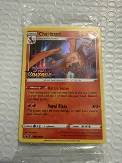 Pokemon Charizard SWSH066 Vivid Voltage Prerelease Sealed Pack Promo - Image 1