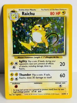 Raichu 14/102 | Base Set | Holo Rare WOTC | Pokemon Card - Image 1