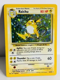 Raichu 14/102 | Base Set | Holo Rare WOTC | Pokemon Card - Image 2