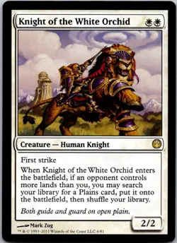 Knight of the White Orchid R Duel Decks: Knights vs. Dragons 6 MP Normal - Image 1