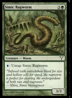 Simic Ragworm Dissension MTG Magic the Gathering card - Image 1