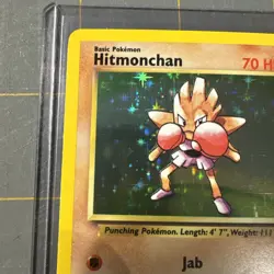 Pokemon TCG Base Set Unlimited 1999 Hitmonchan 7/102 Holo Rare - Image 2
