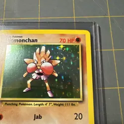 Pokemon TCG Base Set Unlimited 1999 Hitmonchan 7/102 Holo Rare - Image 3