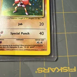 Pokemon TCG Base Set Unlimited 1999 Hitmonchan 7/102 Holo Rare - Image 4