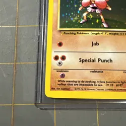 Pokemon TCG Base Set Unlimited 1999 Hitmonchan 7/102 Holo Rare - Image 5
