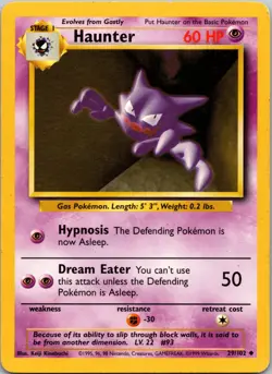 Haunter 043/130 Base Set 2 LP Pokemon TCG - Image 1