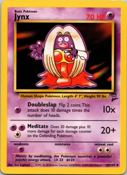 Jynx 045/130 Base Set 2 LP Pokemon TCG - Image 1