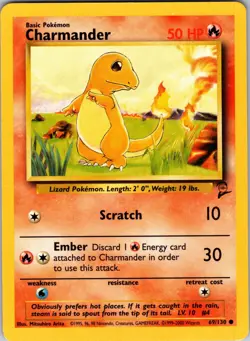 Charmander 069/130 Base Set 2 Pokemon TCG LP - Image 1